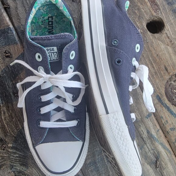 WOMENS CONVERSE CHUCK TAYLOR ALL STAR MADISON OX NAVY SNEAKER SIZE 8 - Picture 5 of 12